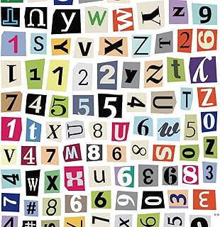 300 Letter and Number Stickers for Crafts and Decor