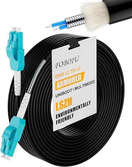 Multimode Duplex Outdoor Fiber Optic Cable 65M