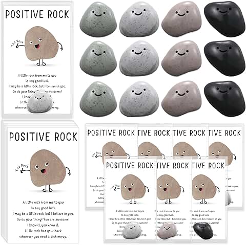 Inspirational Mini Smile Resin Pocket Stone Gift Set