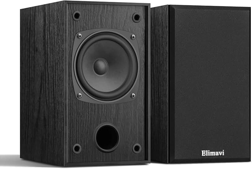 30W Stereo Bookshelf Speakers for Home Use