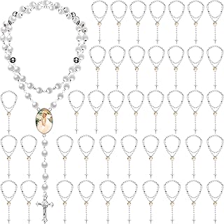 48 Pcs Sublimation Rosary Prayer Beads Necklace Kit