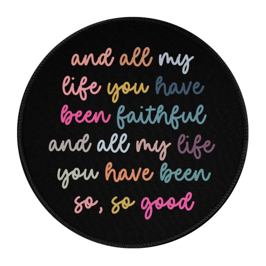 Colorful Round Mouse Pad for Laptop and Desk