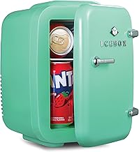 Mini Fridge for Bedroom and Office, 4L Mint Green