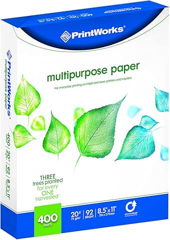 White 20 lb Multipurpose Paper, 400 Sheets
