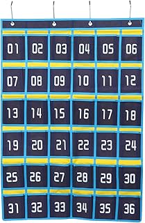 Classroom Pocket Chart with 36 Pockets for Organization
