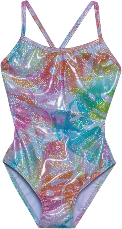 Girls' Floral Long Sleeve Swimsuit