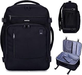 Small 17" Travel Backpack with 16 Pockets and Water Resistance
