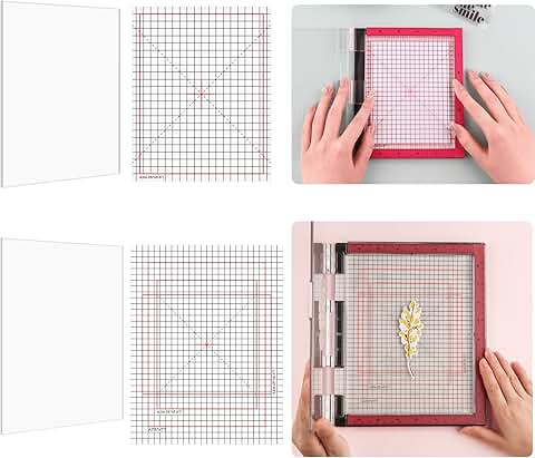 Two-Size Photopolymer Grip Mats with Guides for Stenciling and Ink Blending
