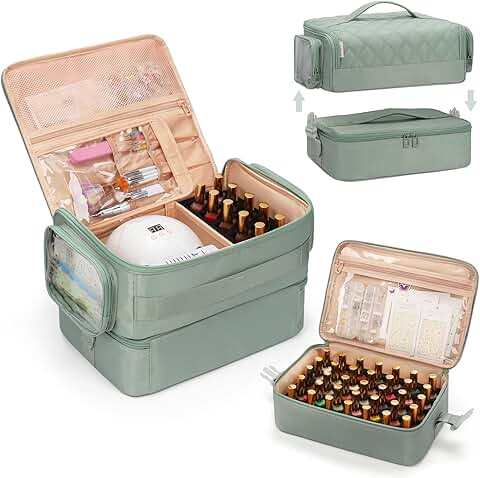 Nail Polish and Lamp Organizer with 45 Slots