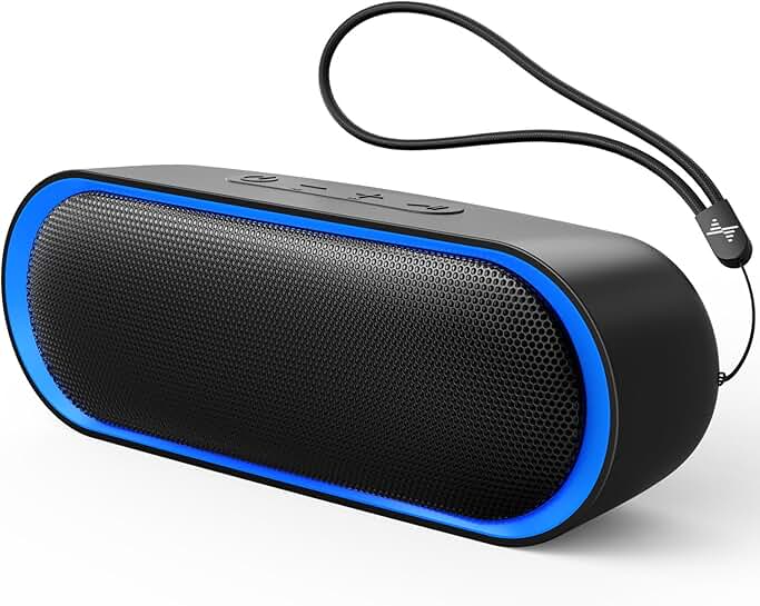Waterproof Bluetooth Portable Speaker with 24-Hour Play