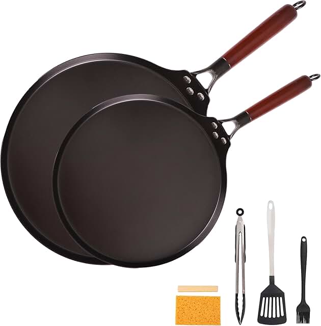 10-inch Nonstick Carbon Steel Skillet and Utensil Set