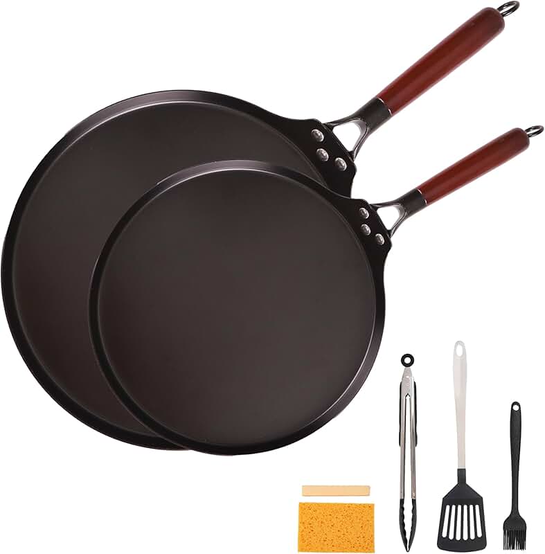 10-inch Nonstick Carbon Steel Skillet and Utensil Set