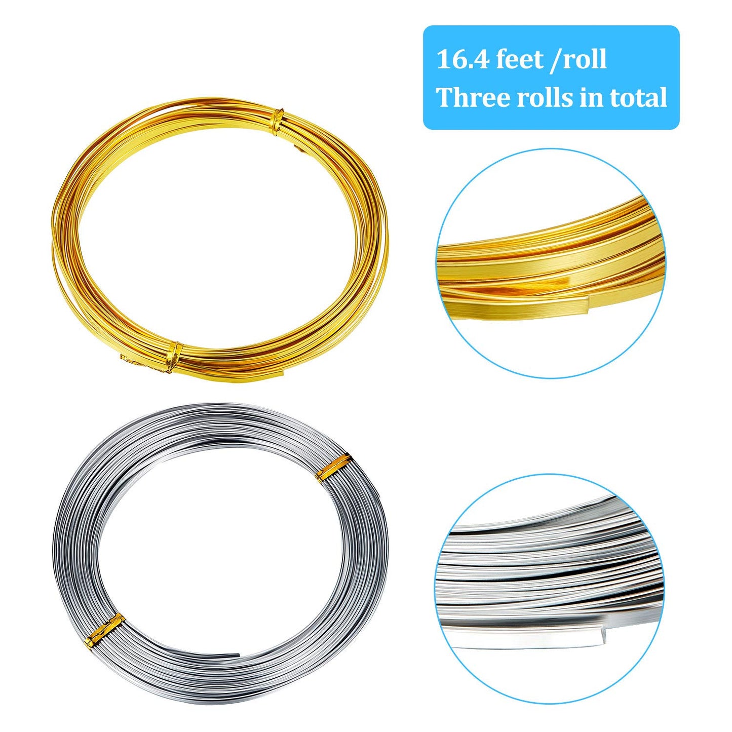 32.8 Feet Aluminum Jewelry Wire for Beading and Crafting