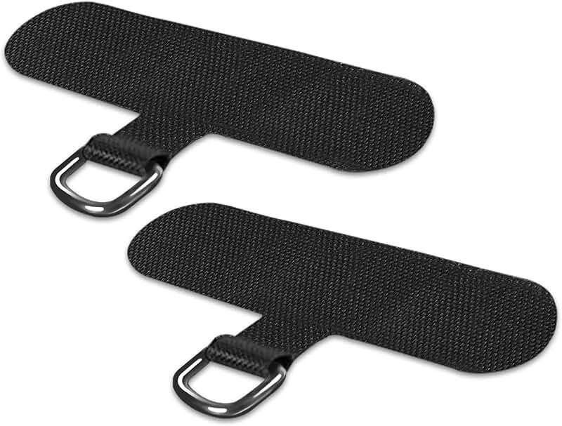 Black Phone Tether Tab for All Phone Cases