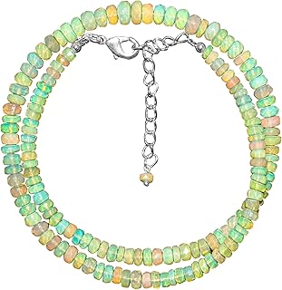 Natural Gemstone Beaded Choker Necklace for Women