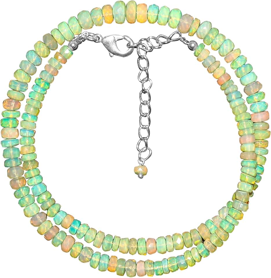 Natural Gemstone Beaded Choker Necklace for Women
