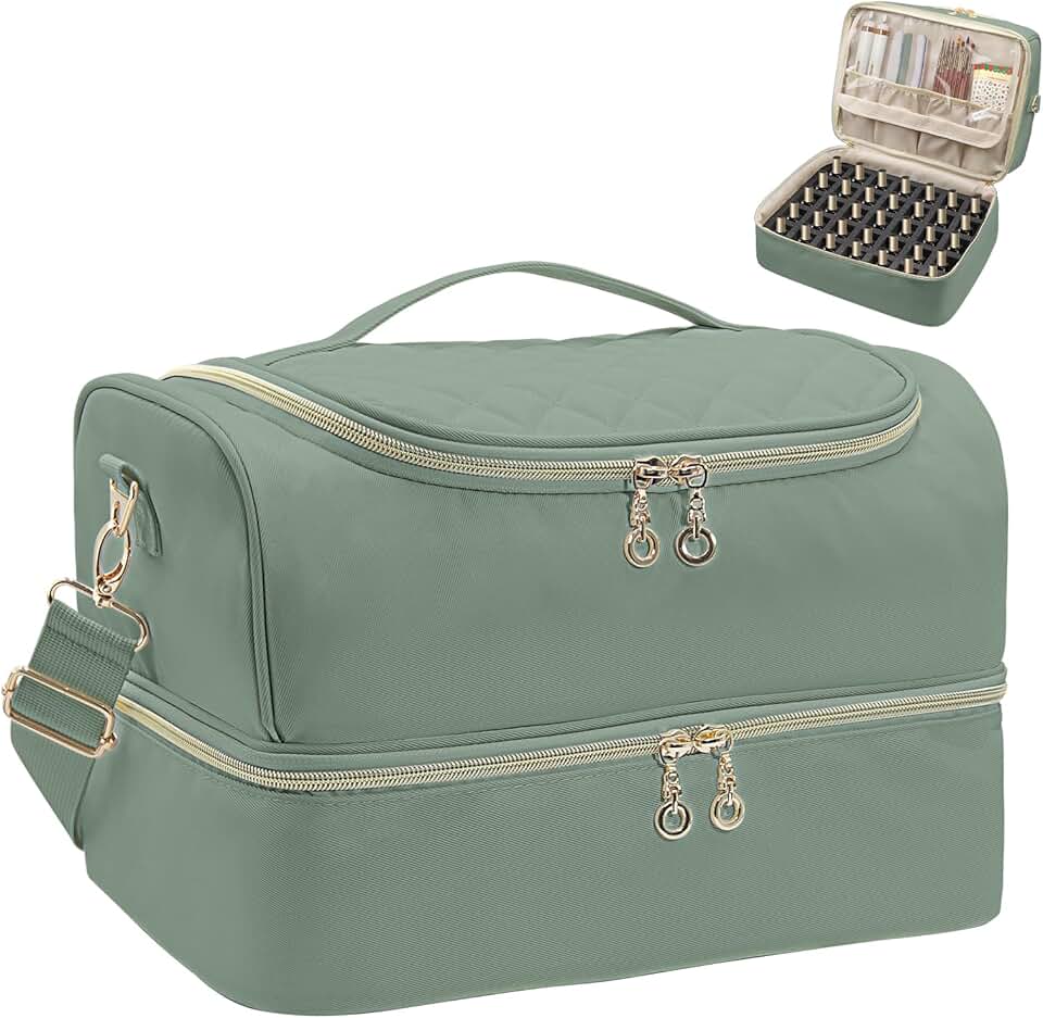 Double Layer Nail Polish and Lamp Storage Case