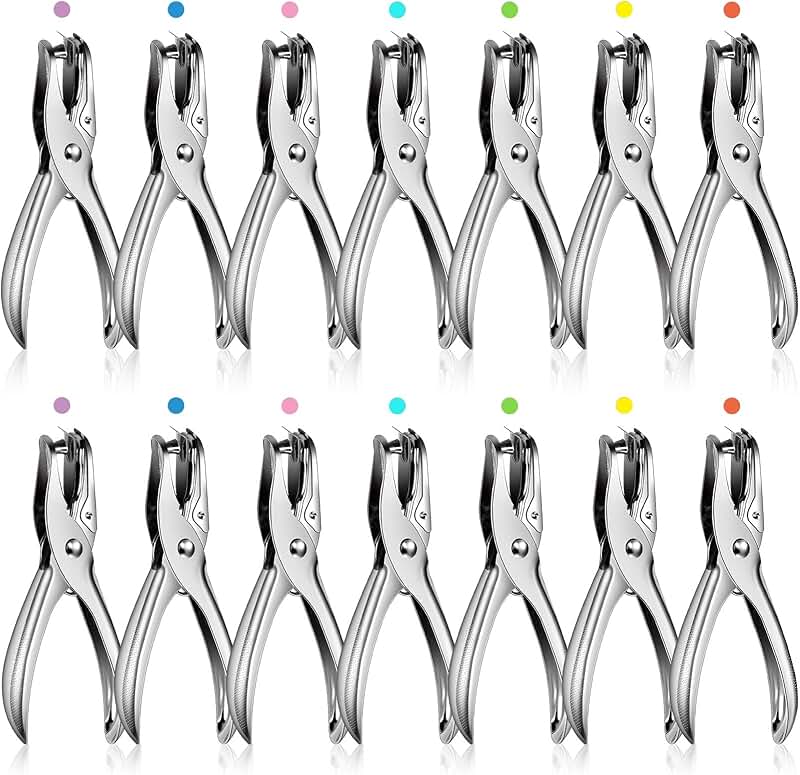 24 Pack Metal Single Hole Punch for Paper