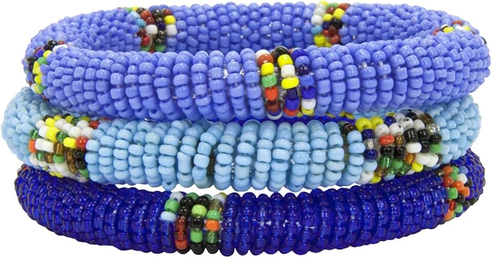 Handmade Maasai Bead Bracelets from Kenya