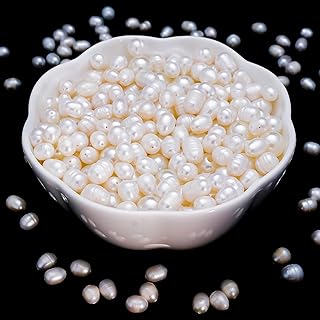 100 Pieces of 7-8mm White Freshwater Pearl Beads
