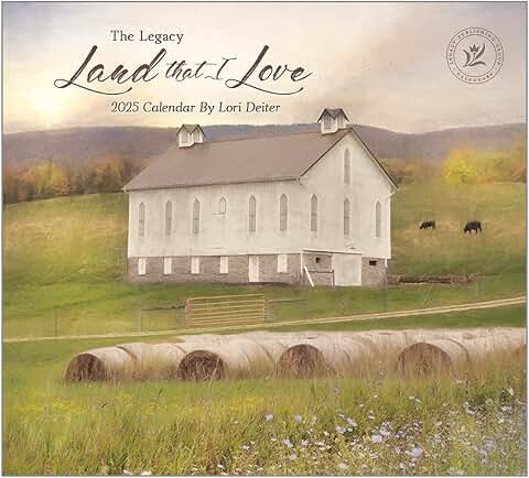 Legacy Land Love 13x12 Wall Calendar 2025