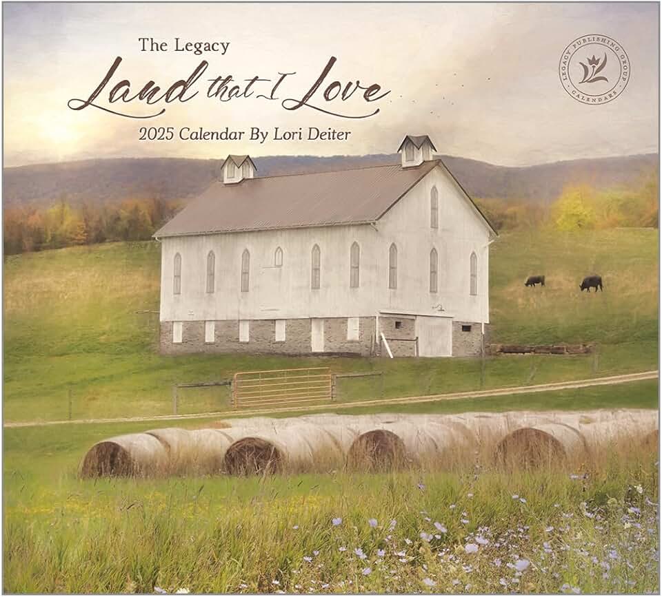 Legacy Land Love 13x12 Wall Calendar 2025