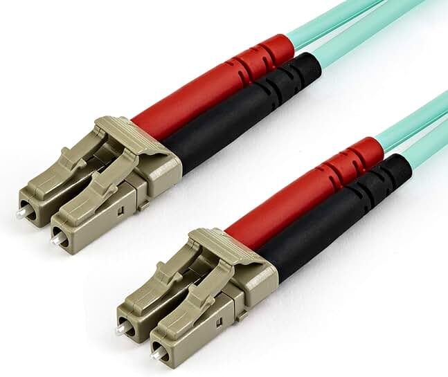 15m OM4 Multimode Fiber Optic Cable with Low Loss