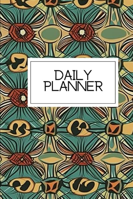 Daily Office Planner with African Print Design
