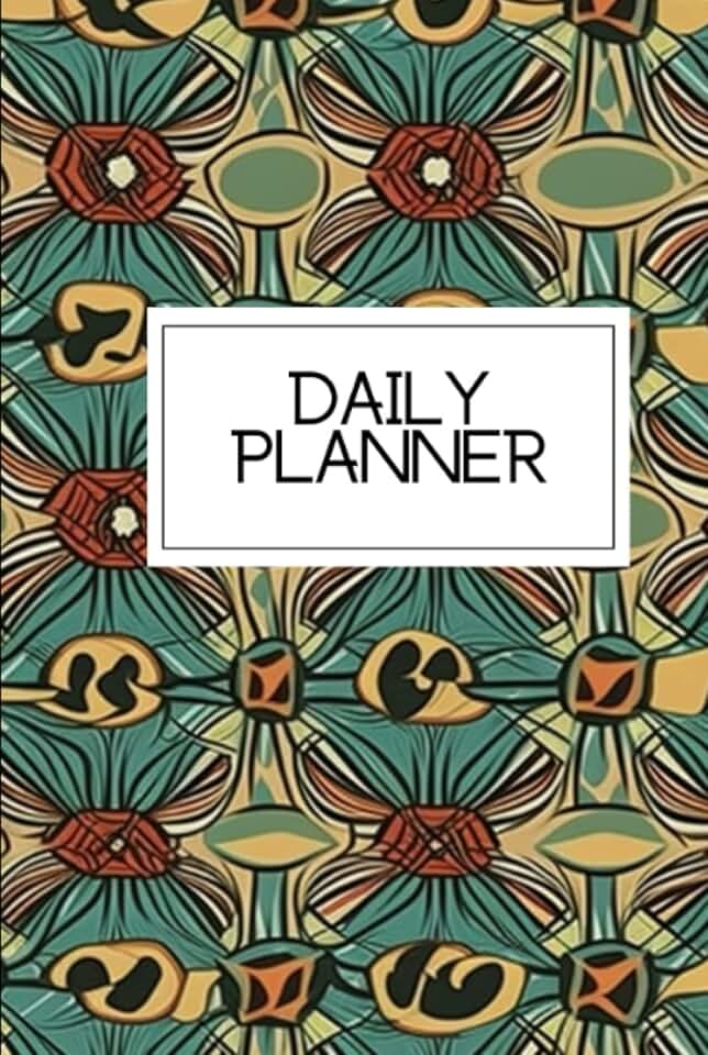 Daily Office Planner with African Print Design