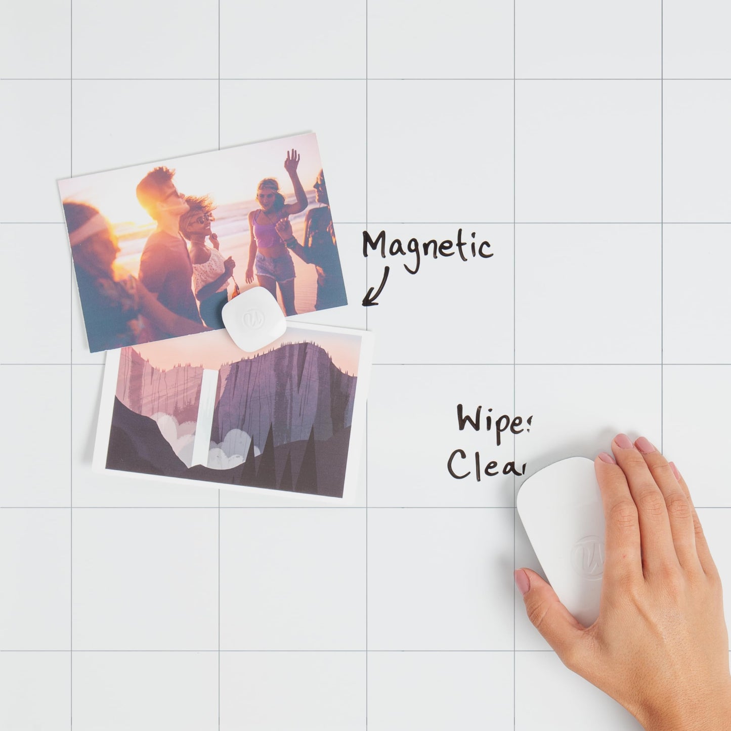 Magnetic 3-in-1 Dry Erase Calendar Whiteboard, 16x20