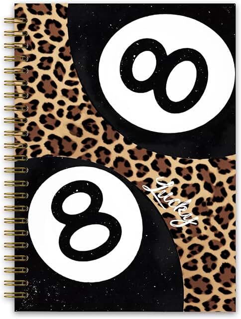 Leopard and Cheetah Print Spiral Notebook for Note Taking