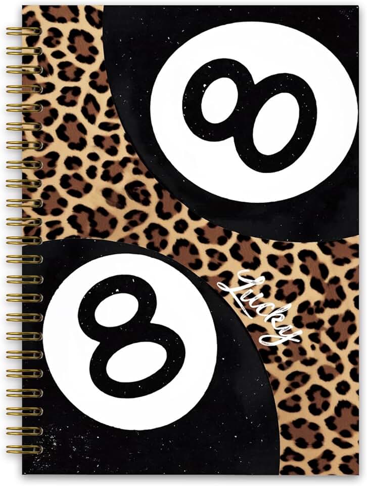 Leopard and Cheetah Print Spiral Notebook for Note Taking