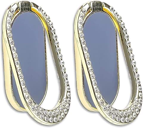Two Packs of Glitter Enamel Phone Ring Holders