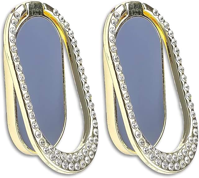 Two Packs of Glitter Enamel Phone Ring Holders