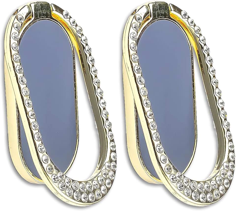 Two Packs of Glitter Enamel Phone Ring Holders