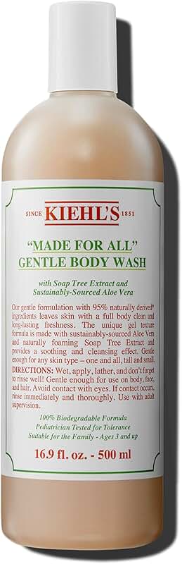 Gentle Body and Hair Shower Gel with Aloe Vera