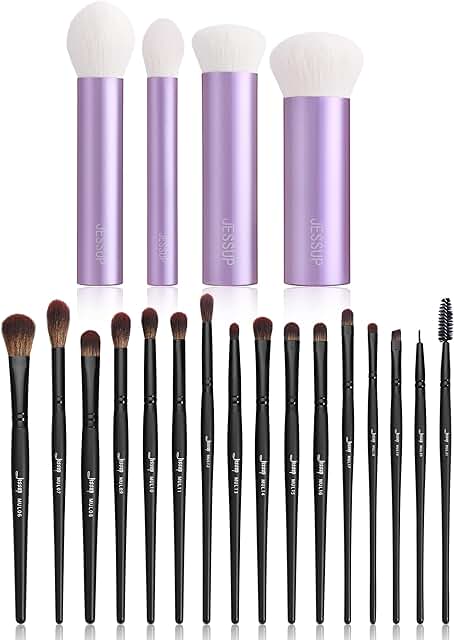 Vegan Eye and Face Makeup Brush Set