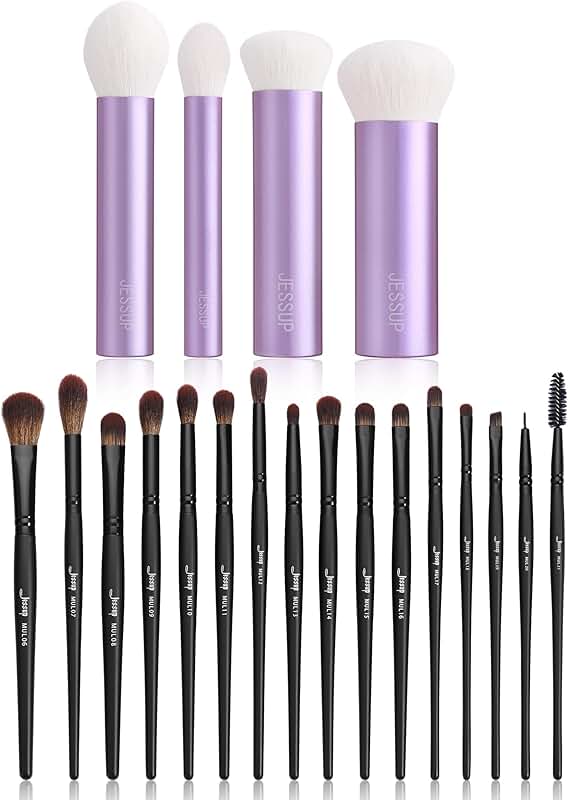 Vegan Eye and Face Makeup Brush Set