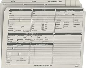 Gray Letter-Size Document Folder with Checklist, 25-Pack