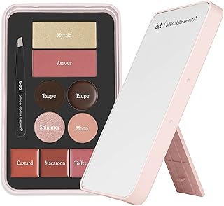 Magnetic Makeup Palette with Mirror and Colors