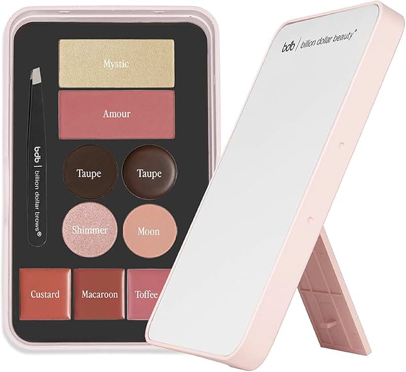 Magnetic Makeup Palette with Mirror and Colors