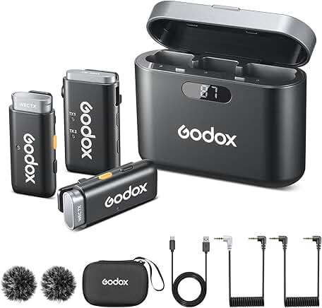 Wireless Lavalier Microphone System for Cameras and Phones
