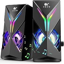 10W RGB Computer Speakers with Volume and Lights