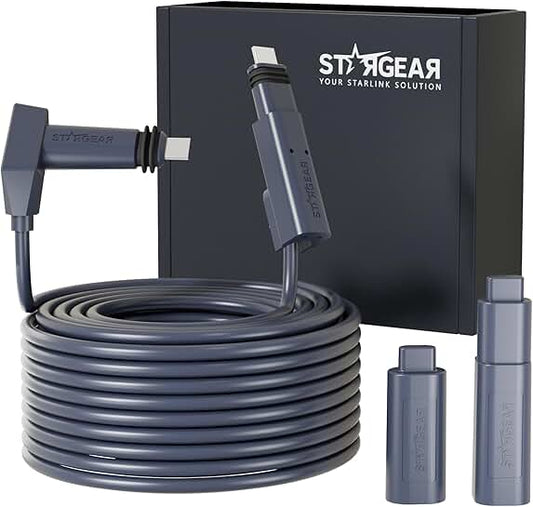 Waterproof 32.8FT Ethernet Extension Cable with End Caps