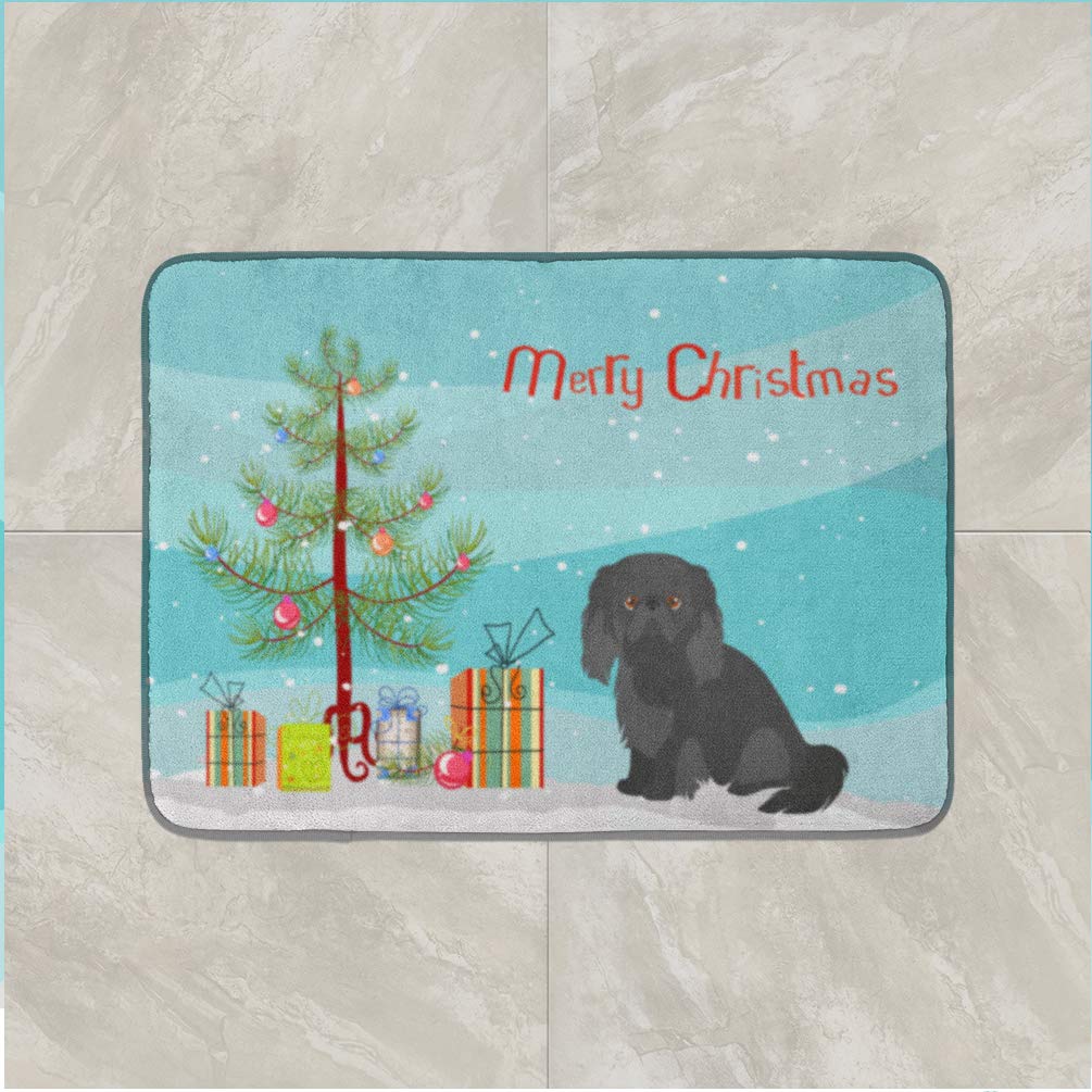 CK3505RUG Pekingese Tree Bath Mat Machine Washable Anti-Fatigue Memory Foam Kitchen Rug, 19 X 27, Multicolor