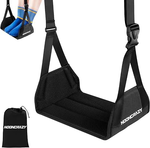 Travel Foot Hammock with Adjustable Strap and Foam Padding