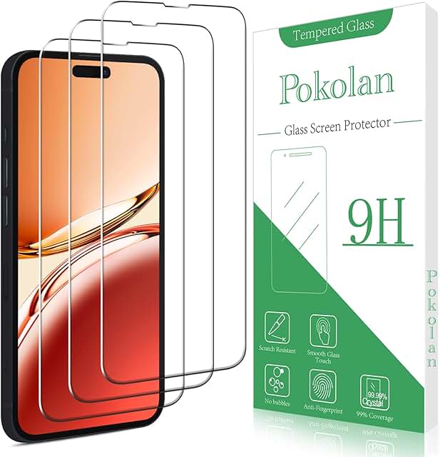 3-Pack Tempered Glass Screen Protectors for iPhone 14 Pro
