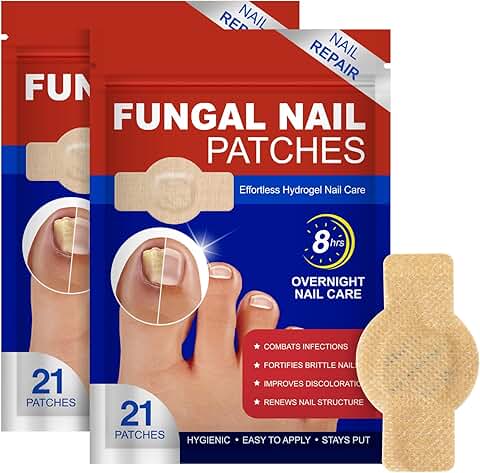 21 Pcs Nail Repair Patches for Damaged Toenails