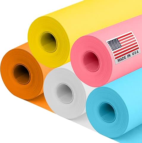 Beach-themed colored kraft paper set, 12x1200 inches