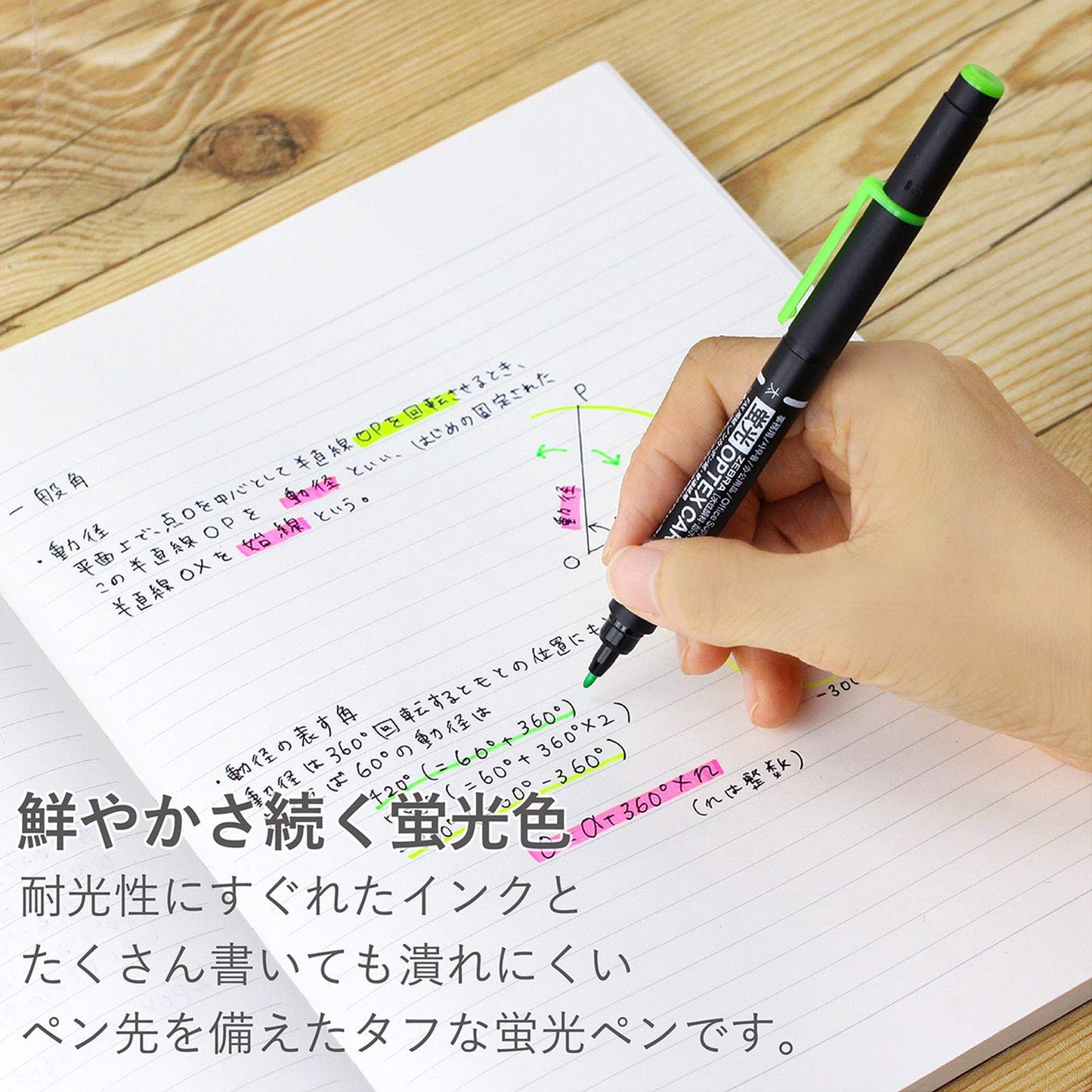 Set of 10 highlighters in 5 colors